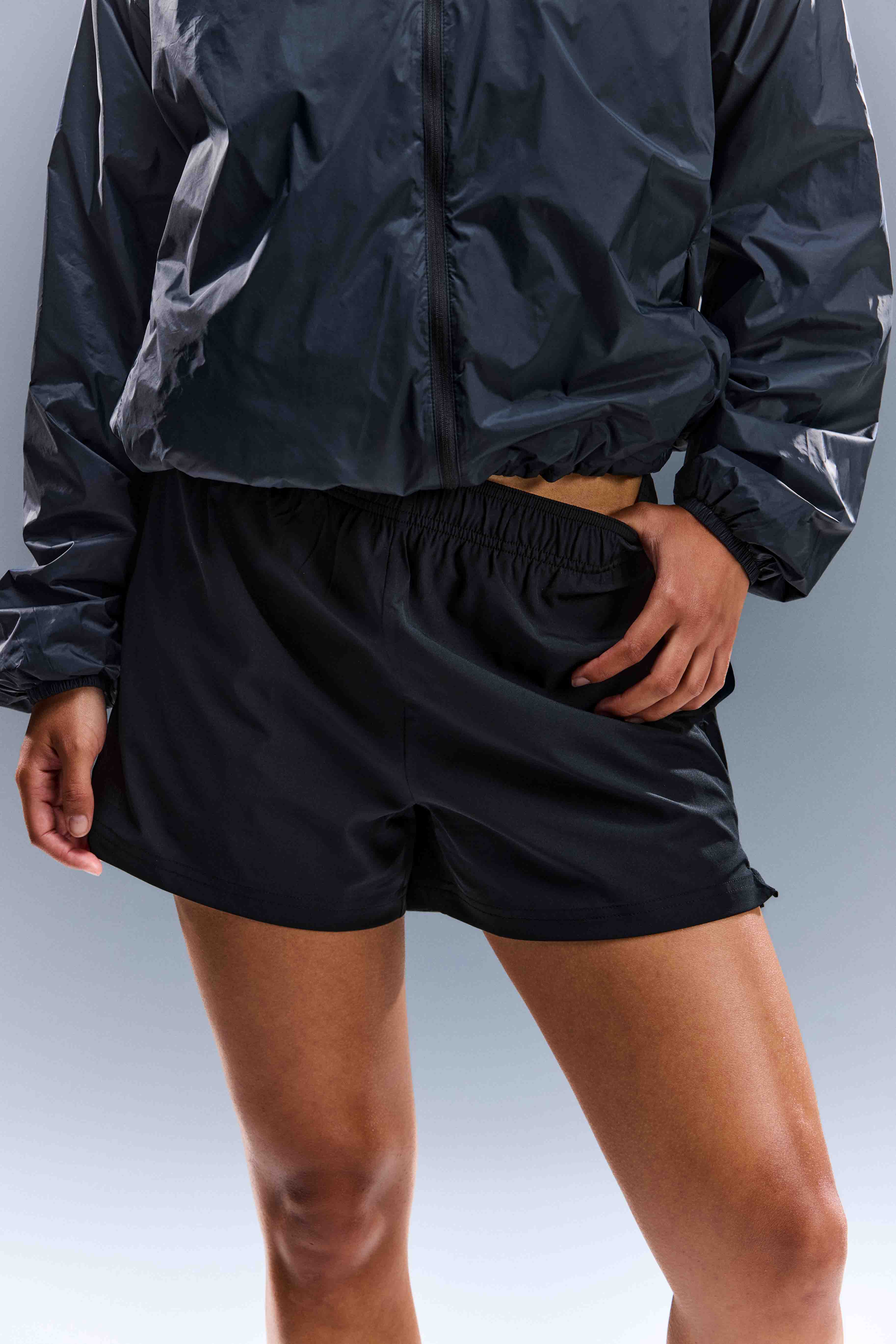 WOMEN'S MOTION SHORTS - BURNT BLACK