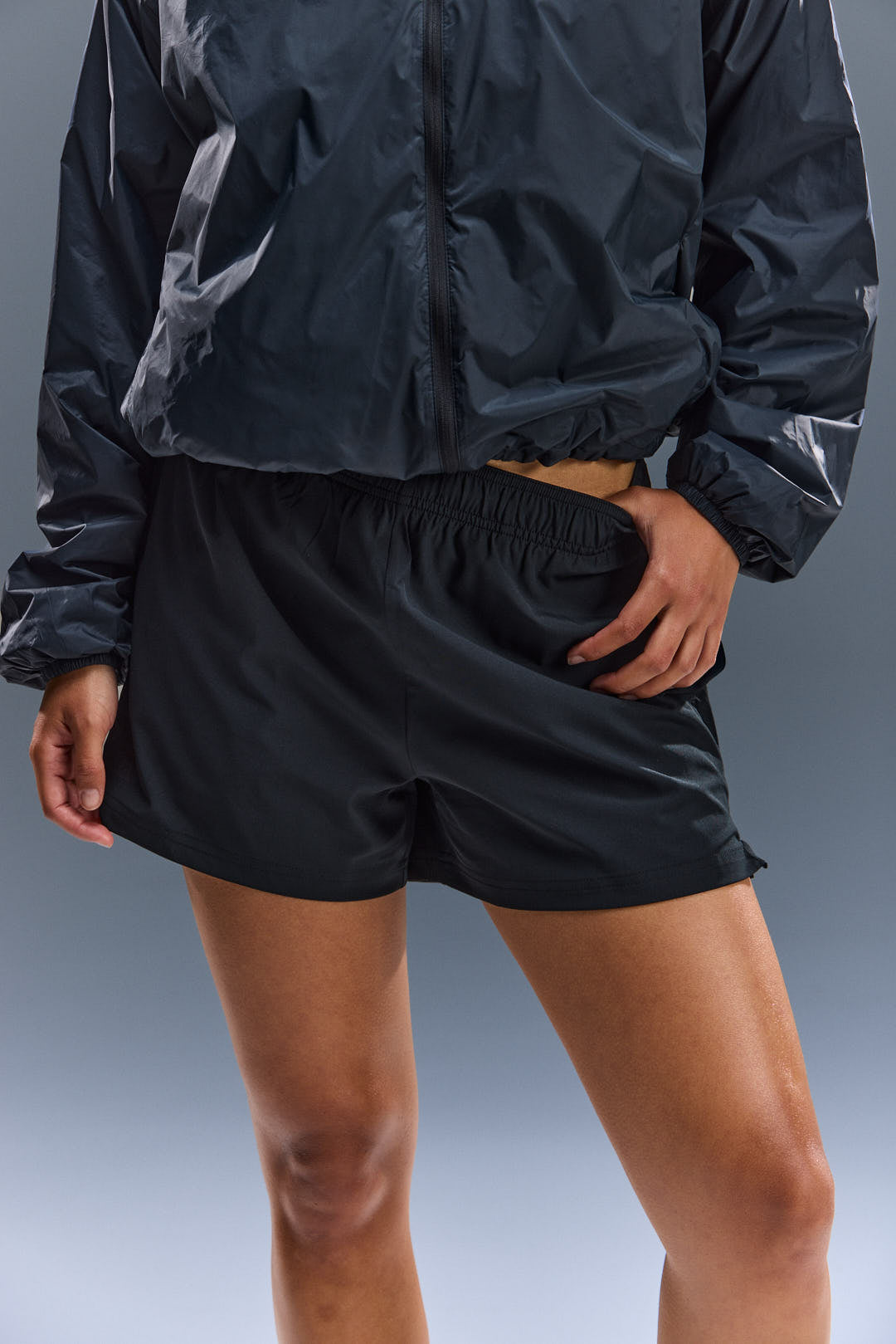 WOMEN'S MOTION SHORTS - BURNT BLACK
