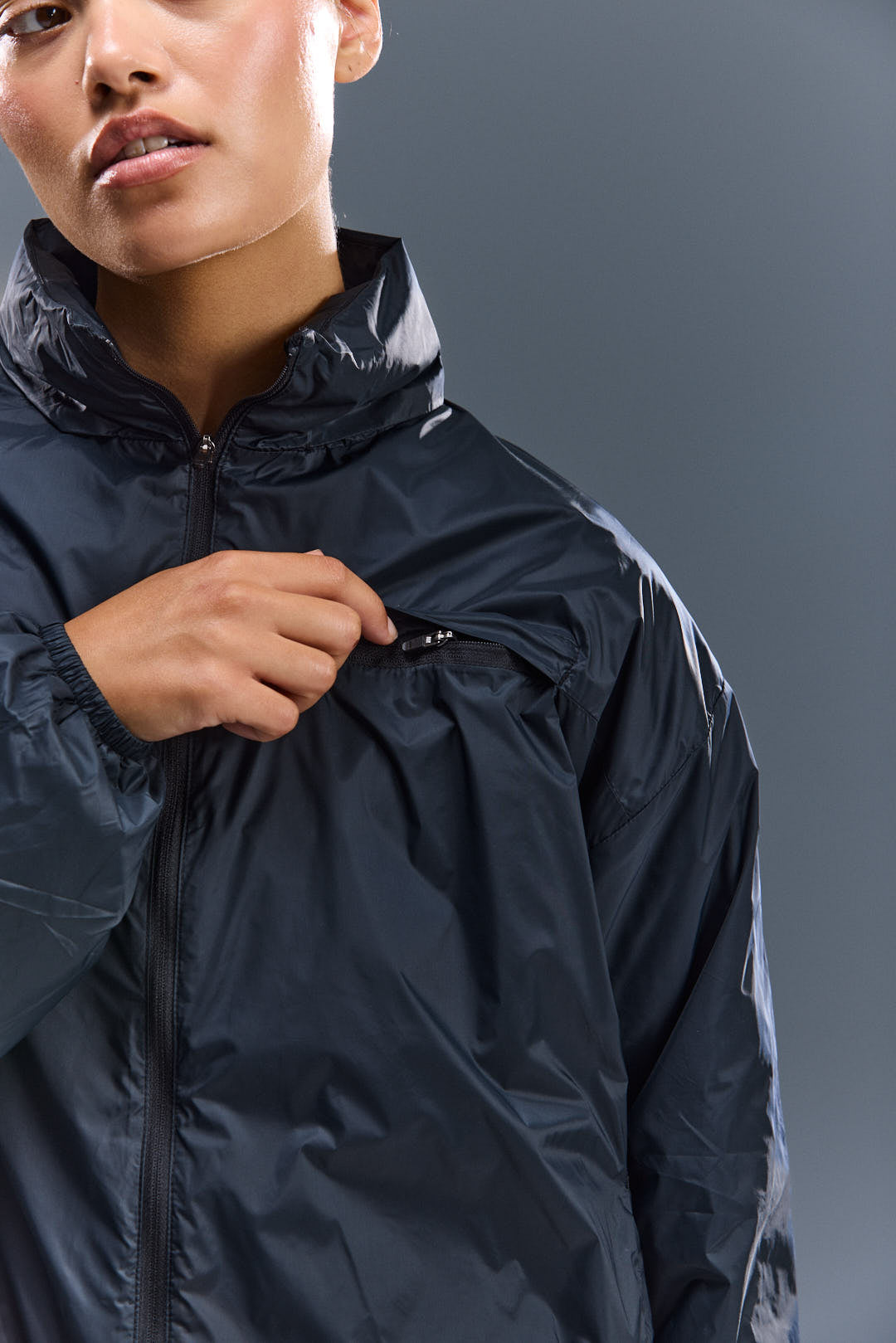 WOMEN'S MOTION JACKET - BURNT BLACK