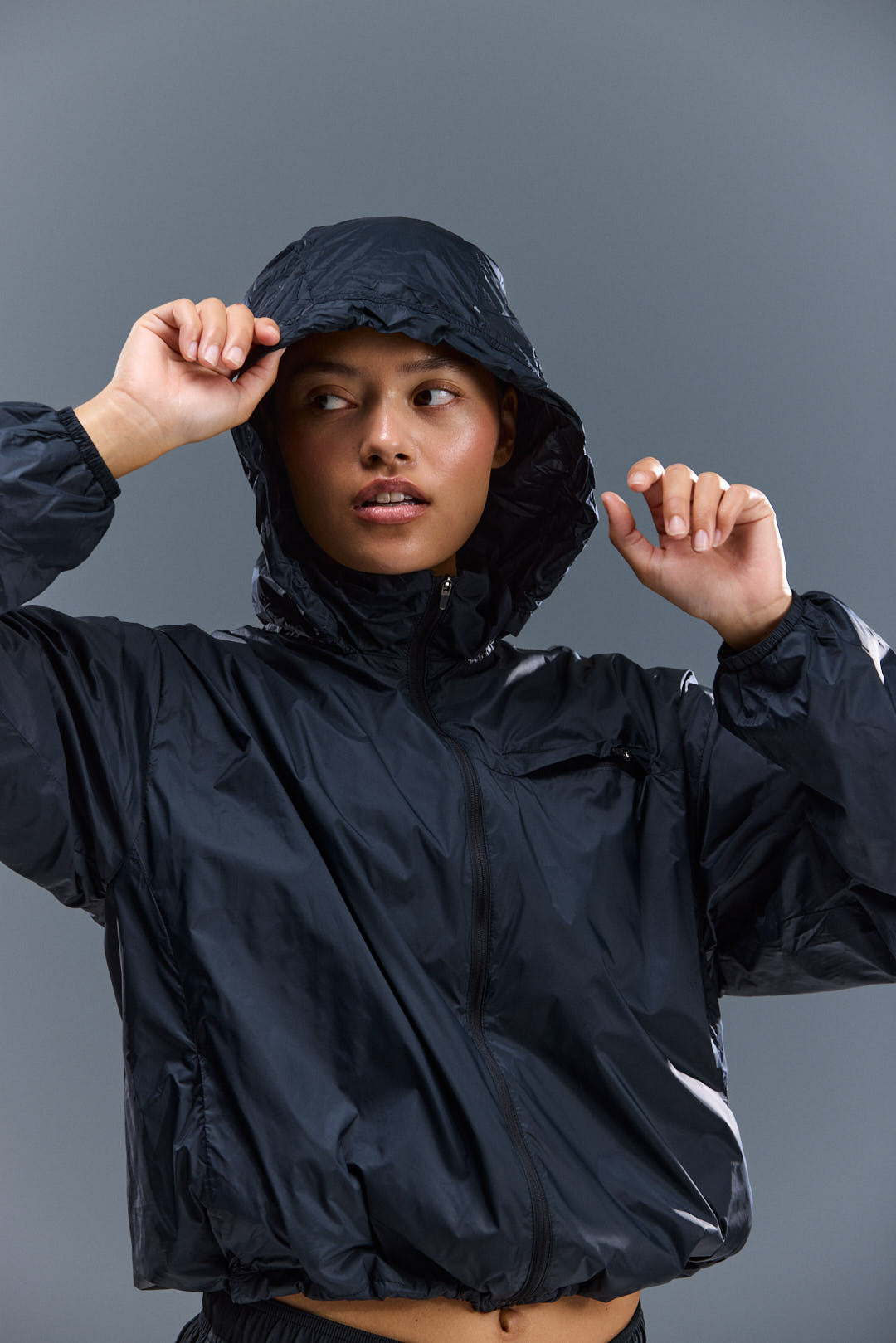 WOMEN'S MOTION JACKET - BURNT BLACK