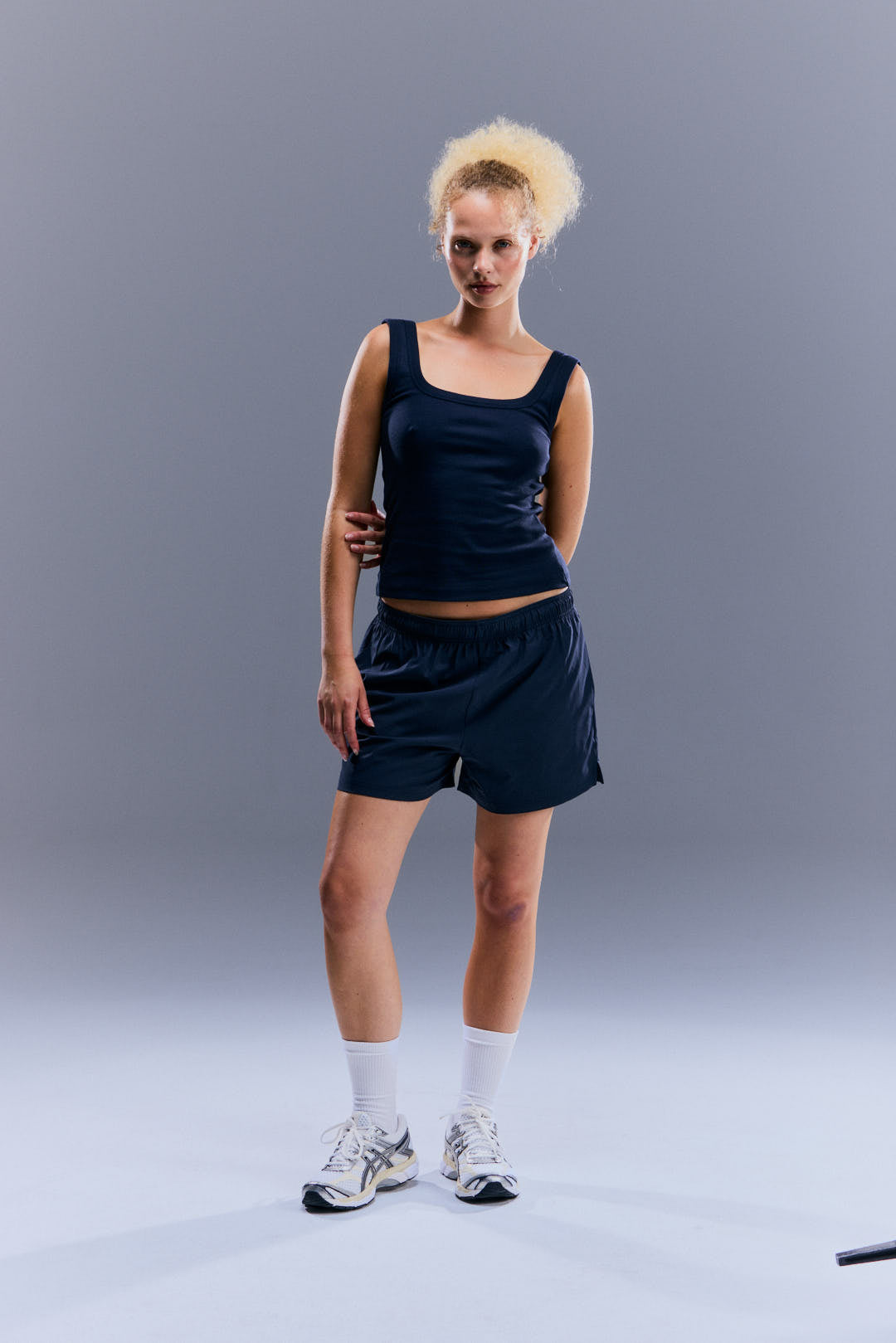 WOMEN'S RESET TANK - TOASTED NAVY