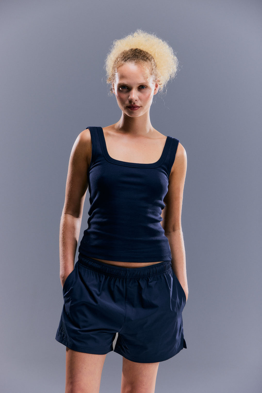 WOMEN'S RESET TANK - TOASTED NAVY