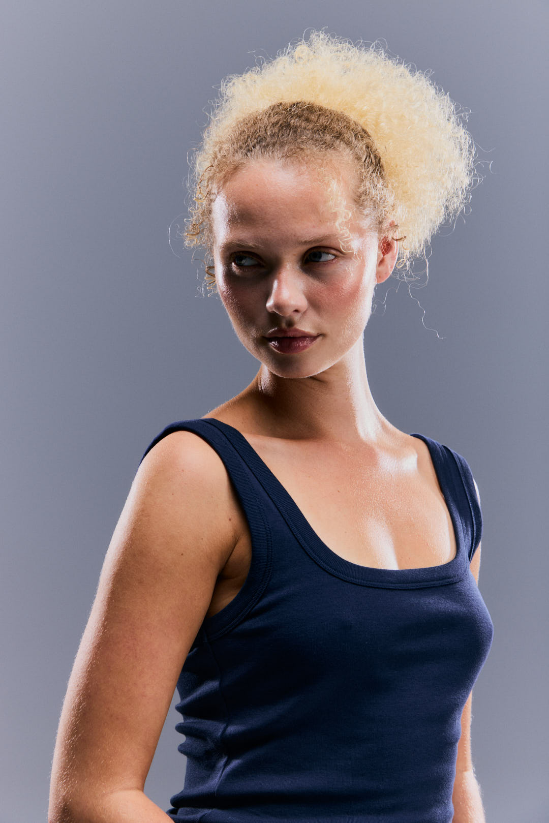 WOMEN'S RESET TANK - TOASTED NAVY